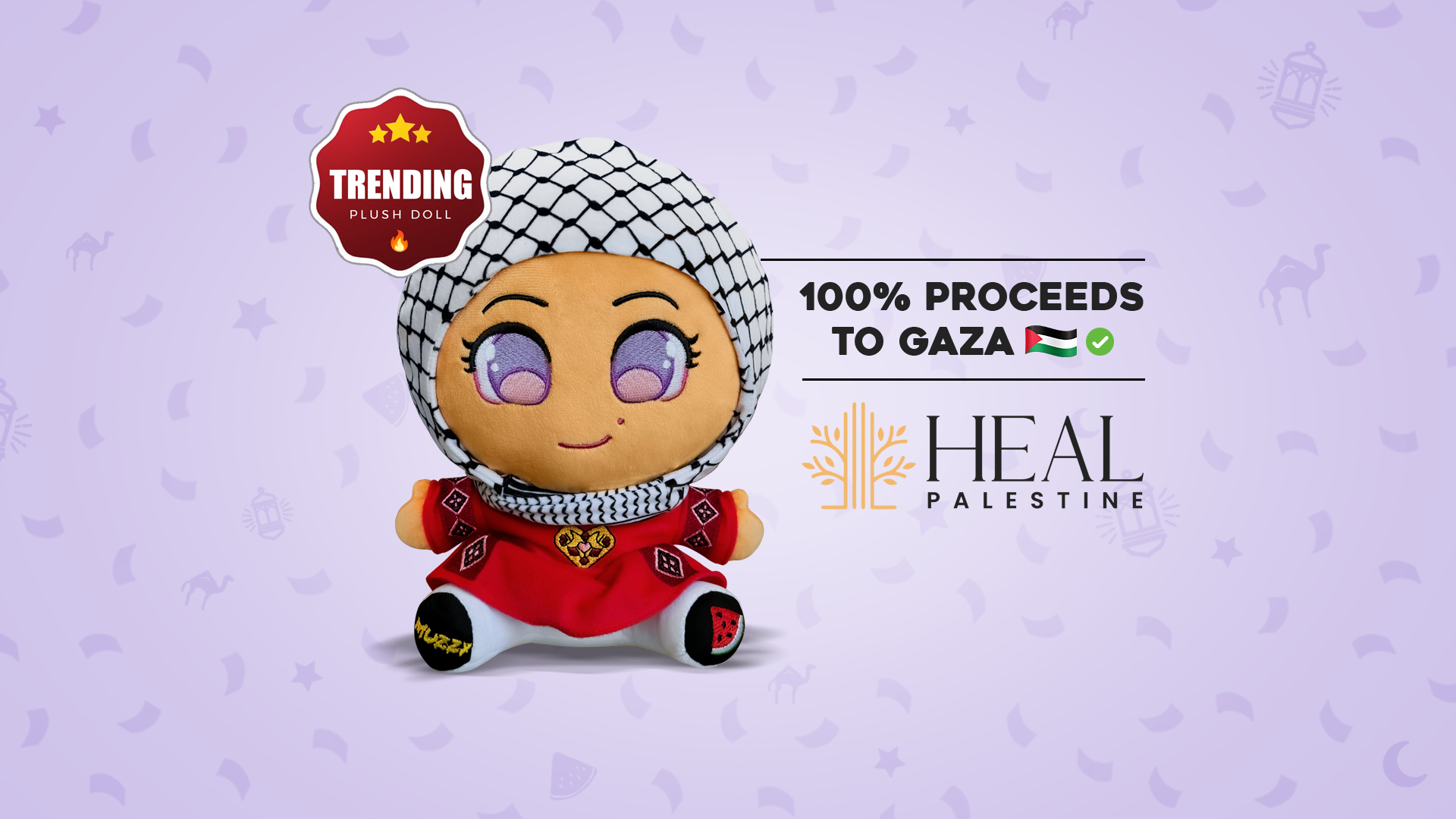Palestine Doll (Kuffiyeh Edition) 🇵🇸 🍉